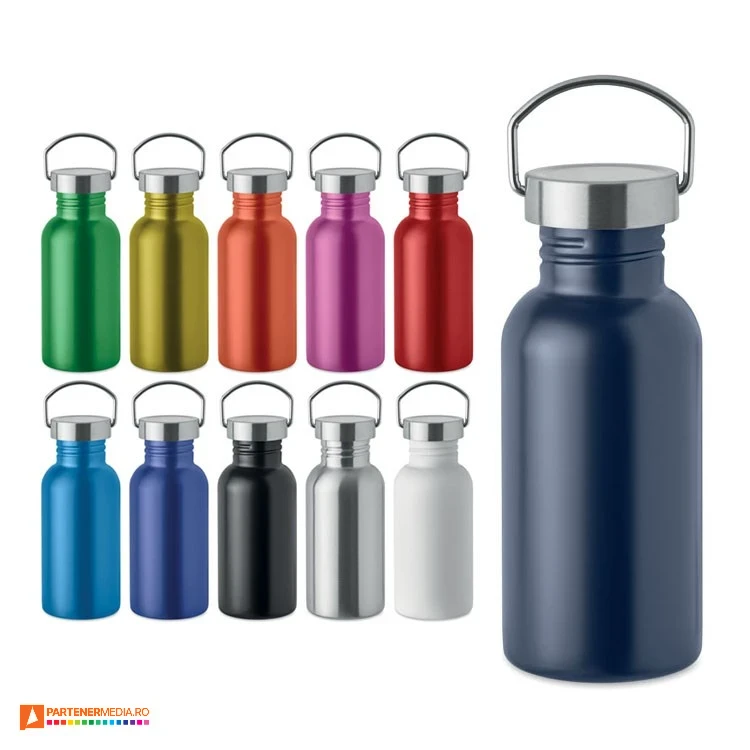 bidoane din otel reciclat cu maner pliabil de transport mo2562