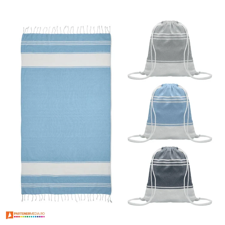 rucsacuri drawstring cu prosop de plaja mo2584 poza 1