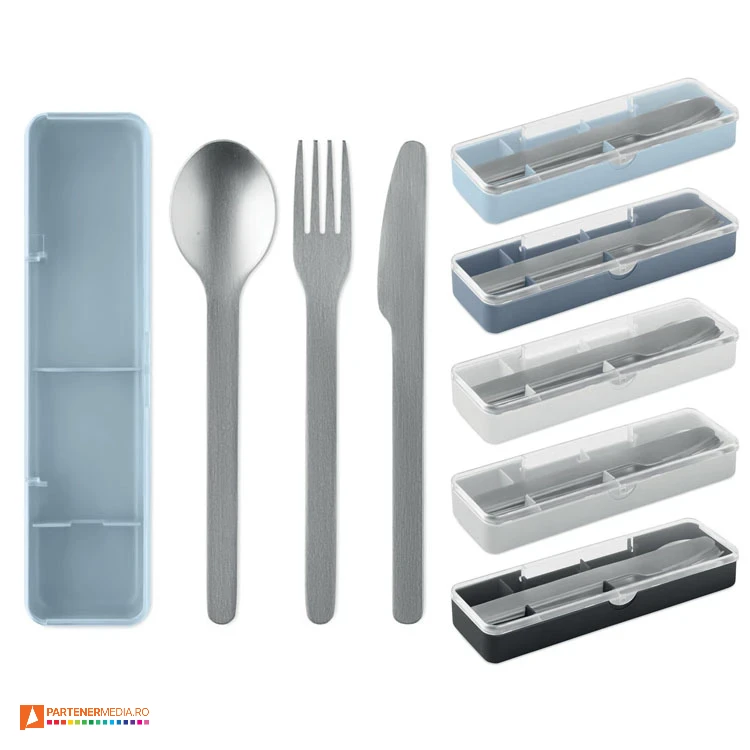 seturi de tacamuri din otel in cutie din plastic mo2677 poza 1