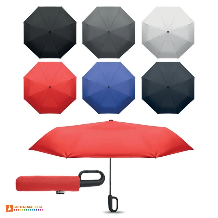 umbrele promotionale pliabile cu maner mare mo2692 poza 1