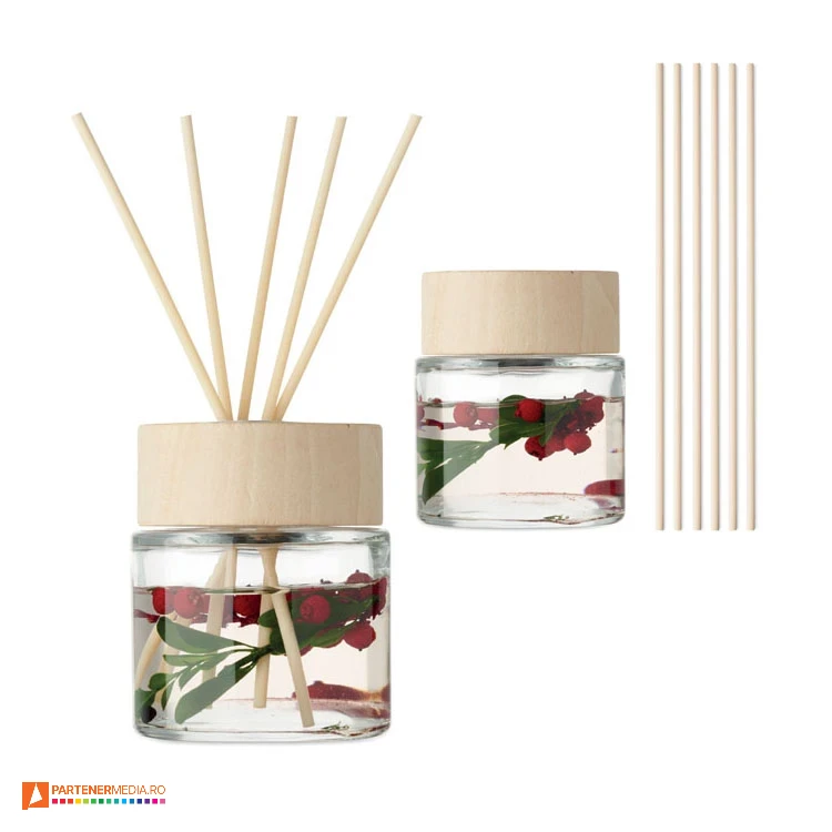 difuzoare de parfum din sticla cu flori incorporate mo2703 poza 1