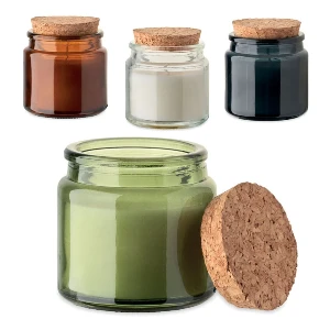 lumanari parfumate cu candela din sticla si capac din pluta mo2707