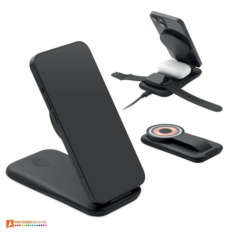 statii de incarcare wireless pliabile 3 in 1 mo2749