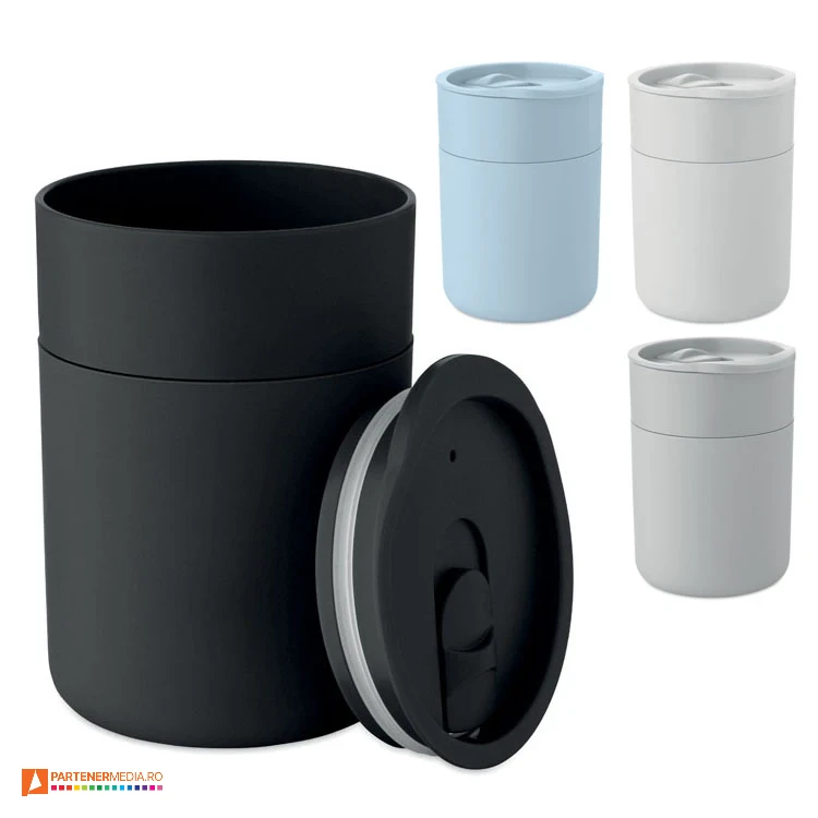 pahare cilindrice promotionale cu capac mo2773