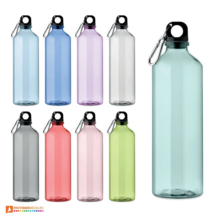 bidoane colorate transparente de 750 ml cu carabina mo2804