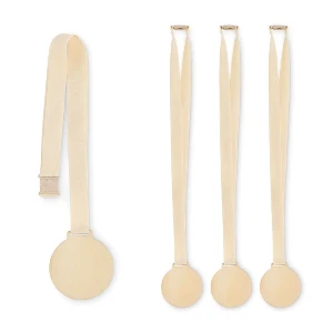 medalii ecologice din lemn cu banda din bumbac si catarama din plastic mo2817