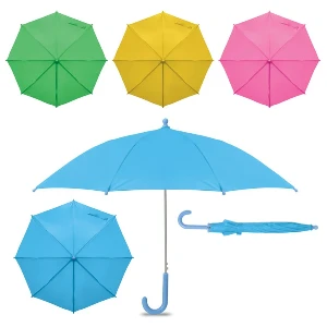umbrele colorate pentru copii cu maner curb mo2843