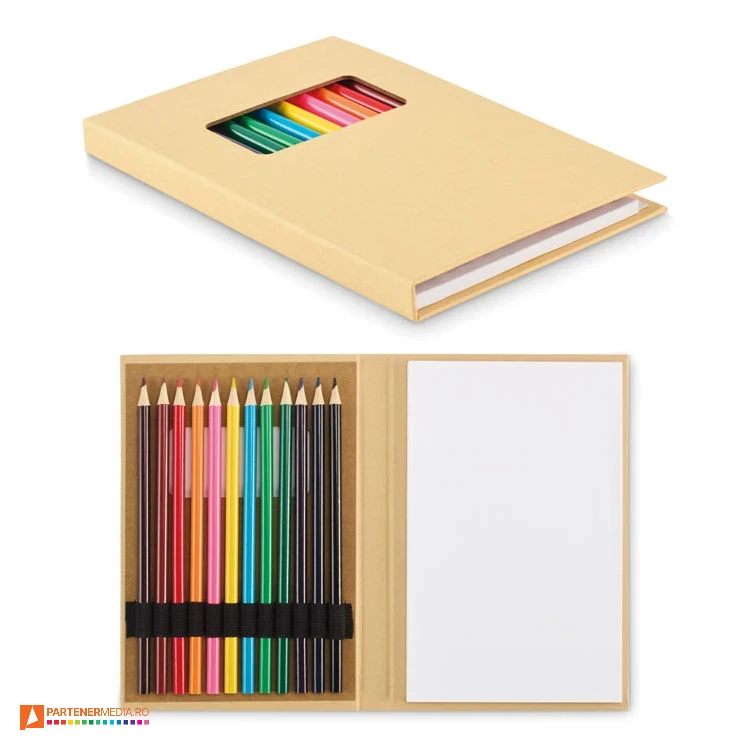 seturi de desen cu 12 creioane colorate mo2914 poza 1