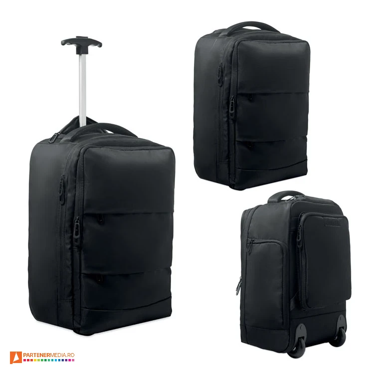 rucsacuri promotionale cu roti si maner telescopic mo2985 poza 1