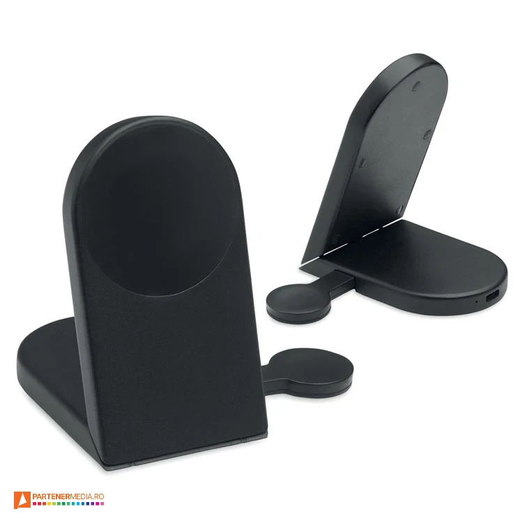 Statii de incarcare wireless, pentru ceas, telefon si pentru casti audio statii de incarcare wireless pliabile cu putere de 15w mo3206