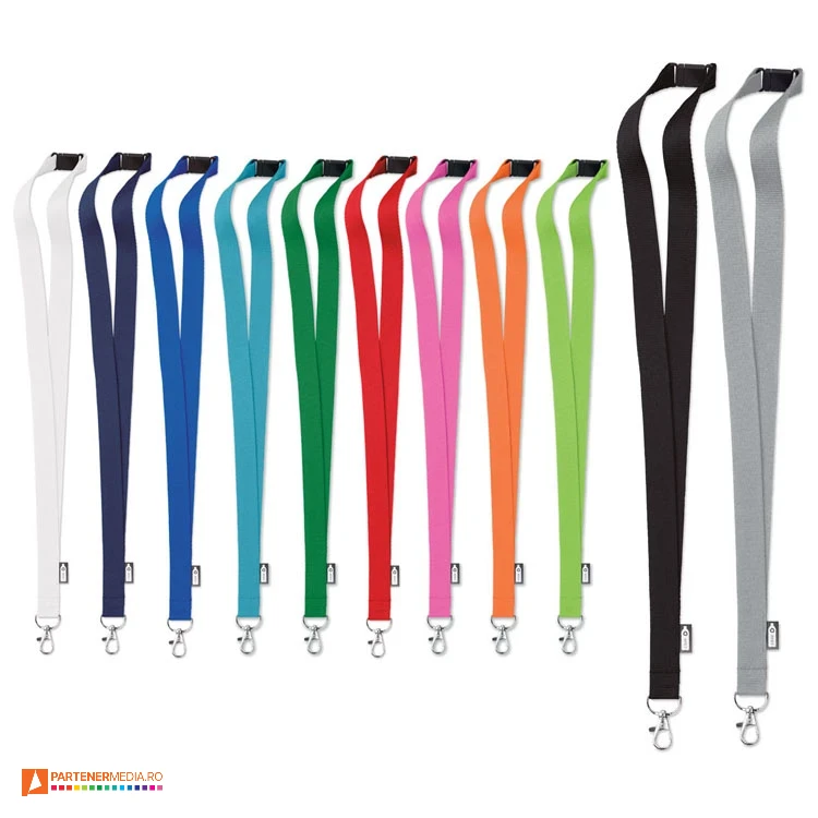 lanyarduri colorate cu clema din plastic si carabina metalica mo6100 poza 1