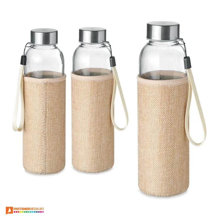 sticle de 500 ml promotionale cu husa din iuta mo6168