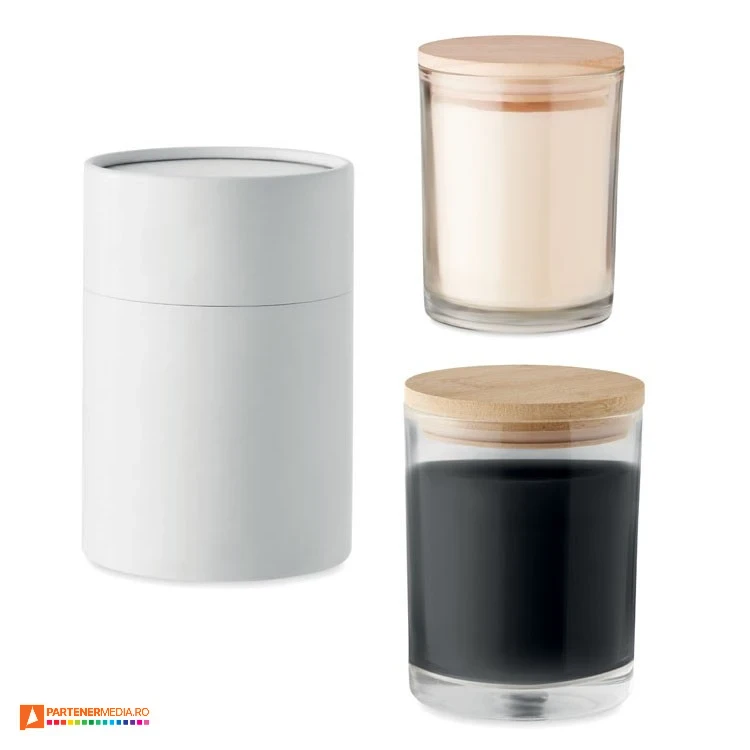 lumanari parfumate in pahare din sticla mo6316 poza 1