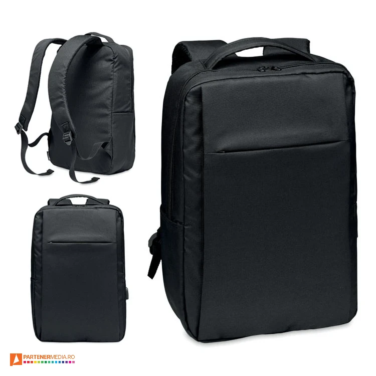 rucsacuri de laptop din pet reciclat cu buzunar frontal mo6328