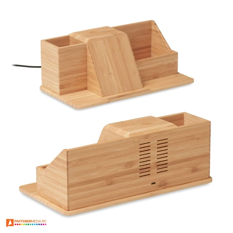 organizatoare de birou cu incarcator wireless mo6345 poza 1
