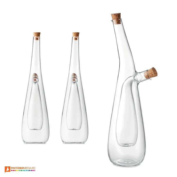 oliviere duble din sticla transparenta mo6388 poza 1