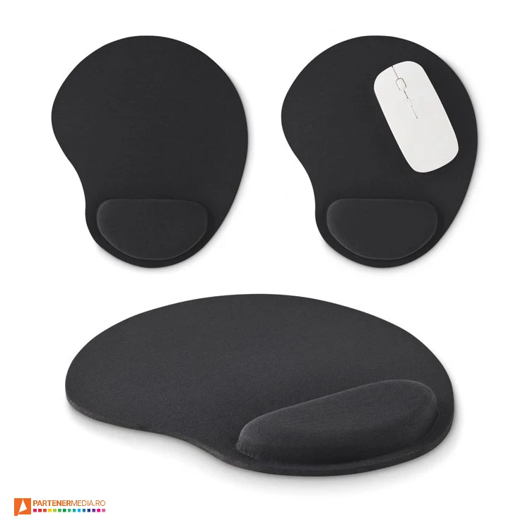 mouse pad uri negre cu suport buretat pentru mana mo6411 mouse pad uri negre cu suport buretat pentru mana mo6411 poza 1