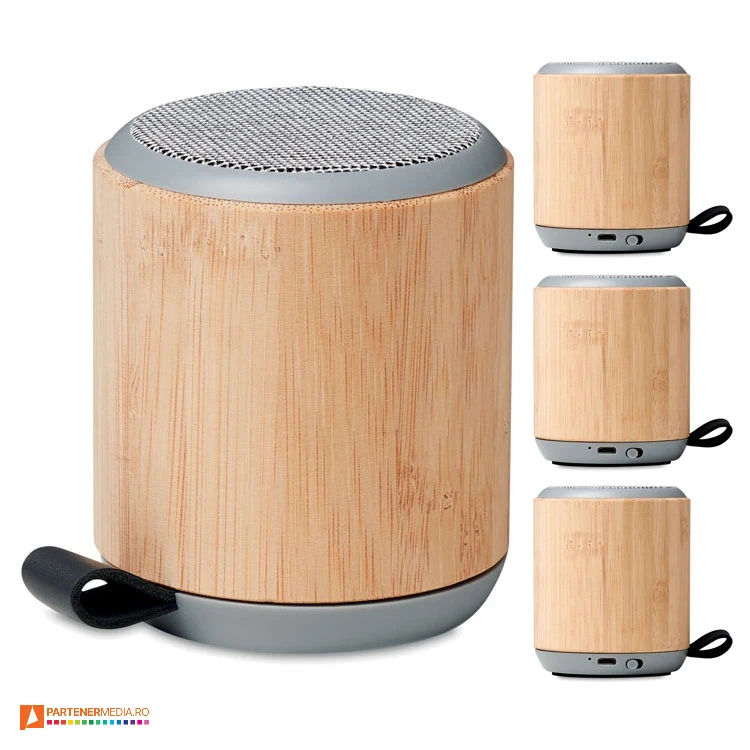 boxe audio portabile din lemn de bambus mo6428 poza 1