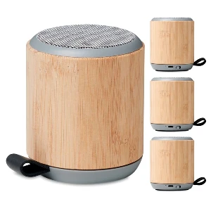 boxe audio portabile din lemn de bambus mo6428