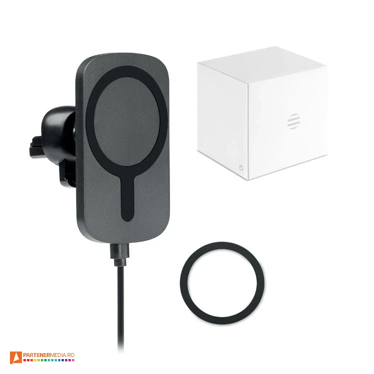 Incarcatoare auto wireless din plastic cu putere de 10W incarcatoare auto wireless magnetice mo6472