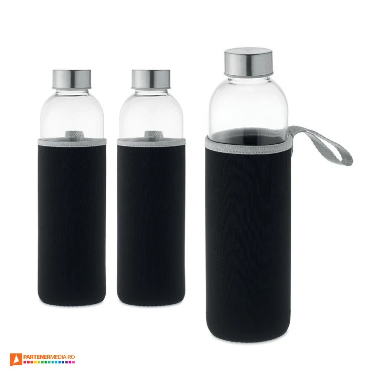 sticle transparente cu husa neagra mo6545