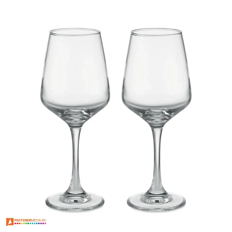 seturi de 2 pahare din sticla pentru vin mo6643
