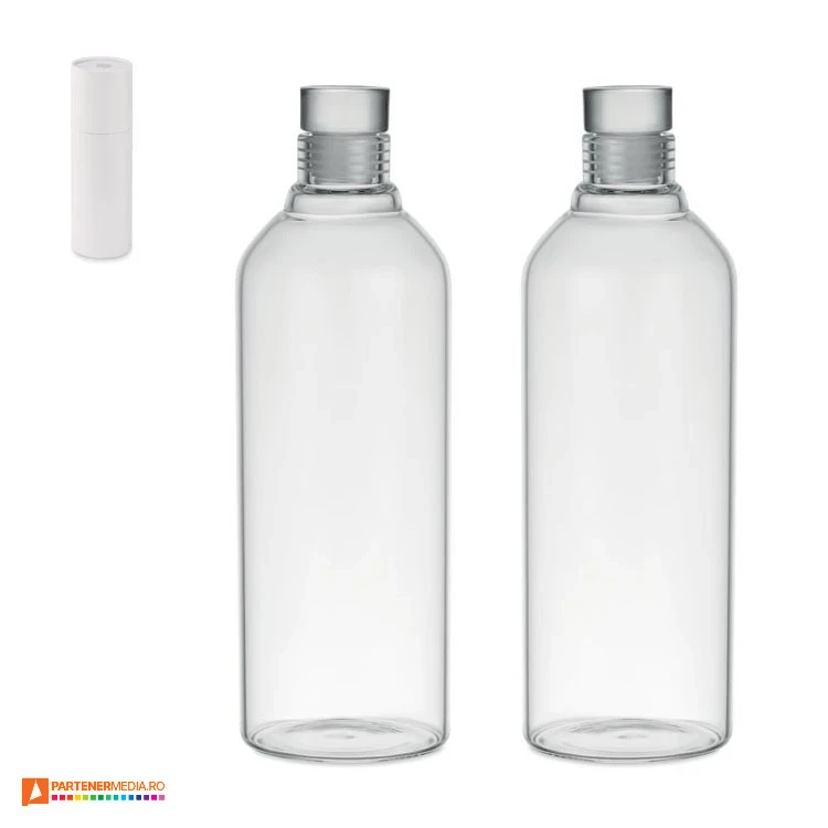 Sticle transparente cu capac din sticla si capacitate de 1000 ml sticle promotionale de 1 litru cu dop din sticla mo6802