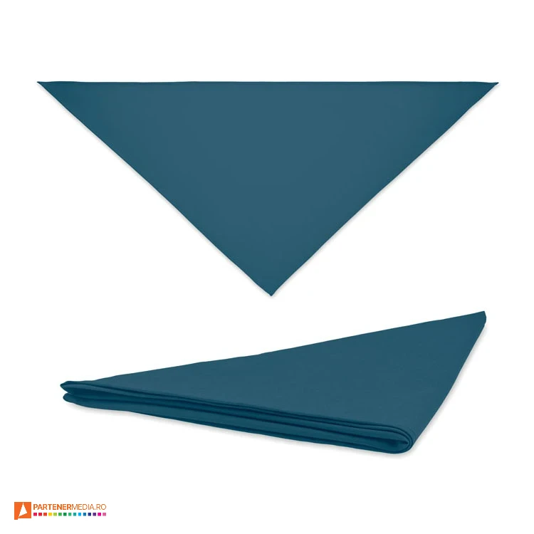 bandane bleumarin promotionale triunghiulare din bumbac si poliester mo6876 poza 7