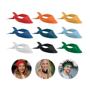 bandane promotionale triunghiulare din bumbac si poliester mo6876