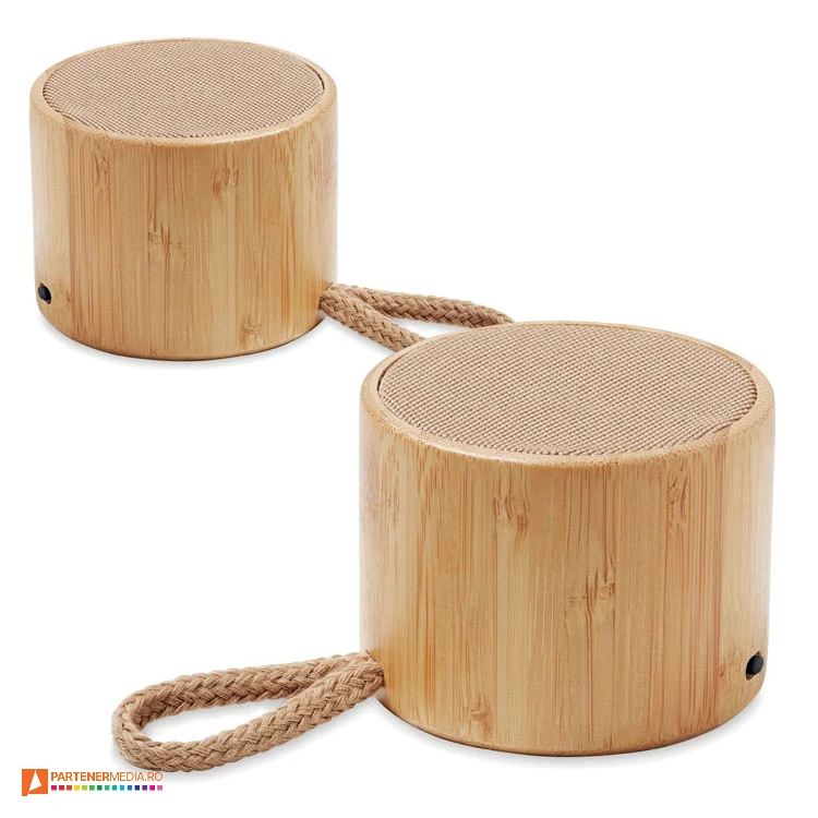 boxe audio wireless de 3w din lemn cu snur mo6890