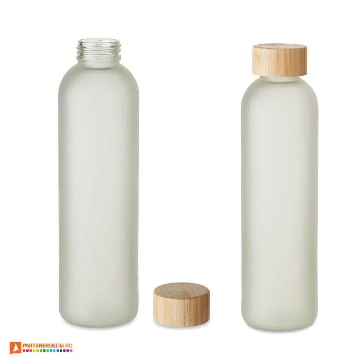 sticle promotionale de 650 ml cu capac din lemn mo6921