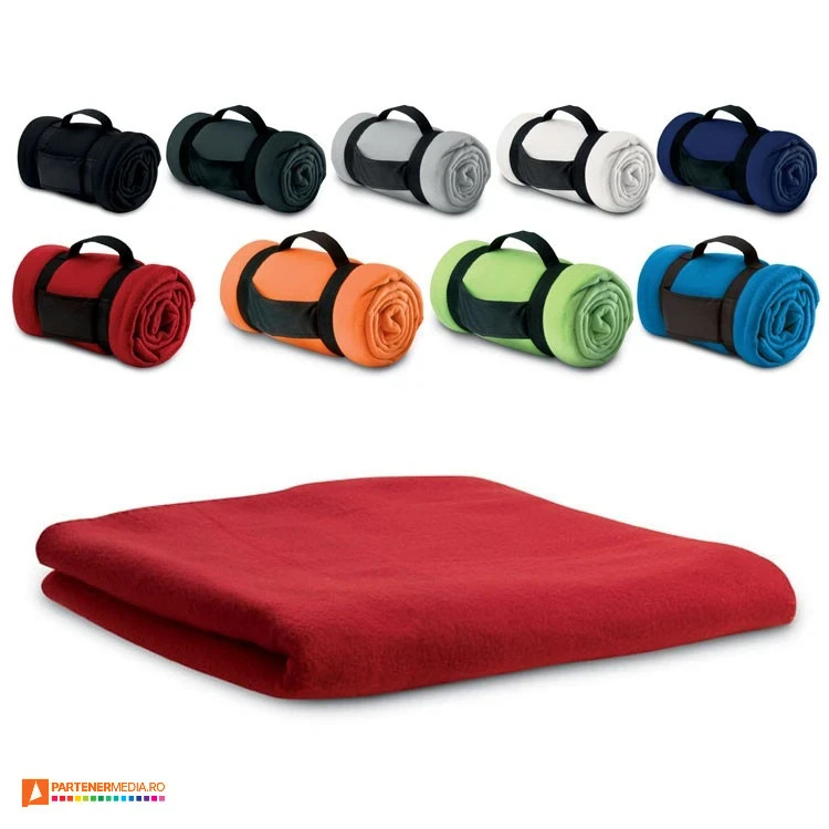 paturi fleece cu husa pentru transport mo7245