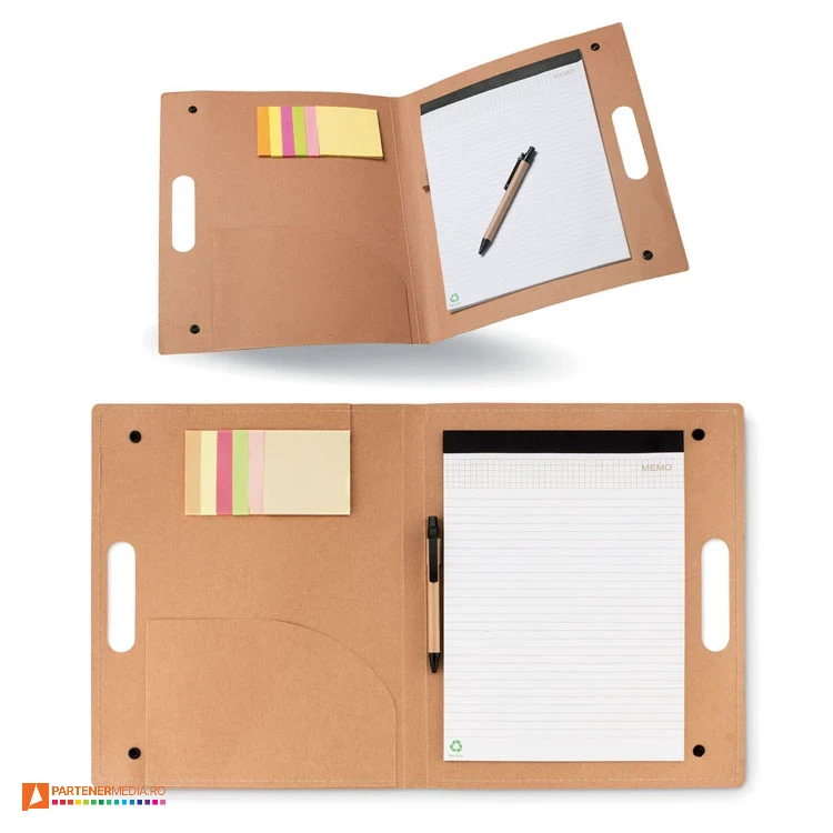 mape din carton cu blocnotes inclus mo7411 poza 1