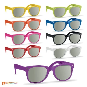 ochelari unisex de soare cu rama colorata din plastic mo7455