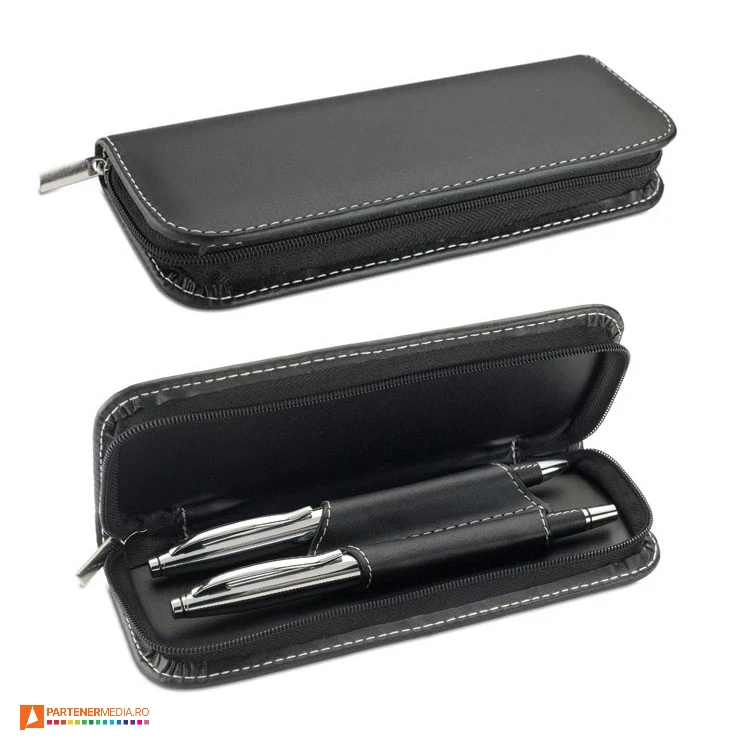 seturi de pixuri metalice cu etui din imitatie de piele mo7475 seturi de pixuri metalice cu etui din imitatie de piele mo7475 poza 1