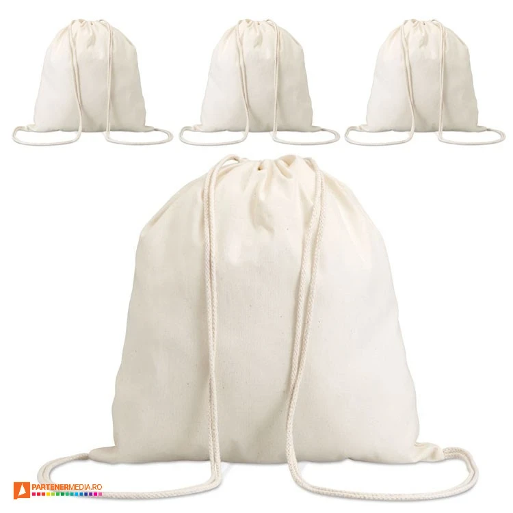 saculeti de tip drawstring din bumbac mo8337