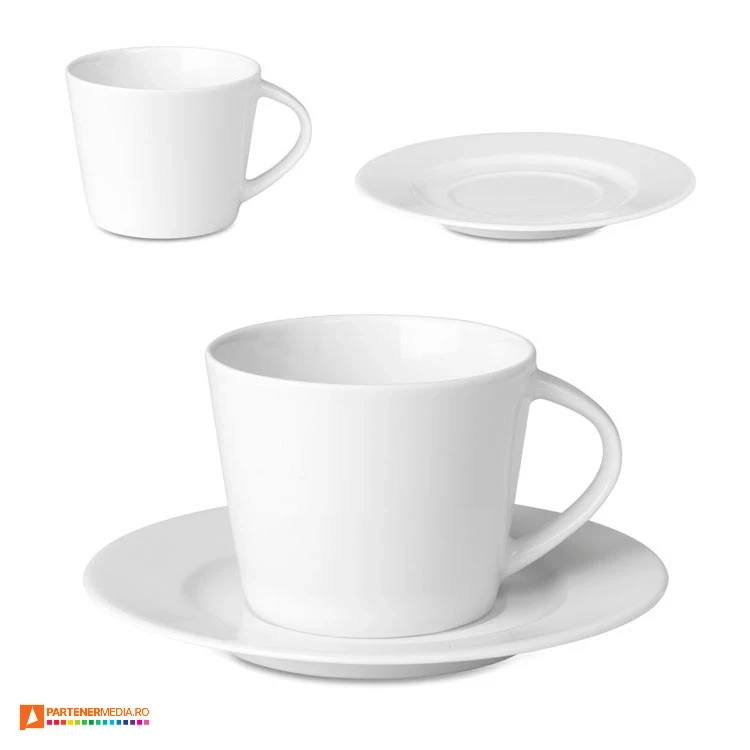 cesti din portelan cu farfurie mo9080 poza 1