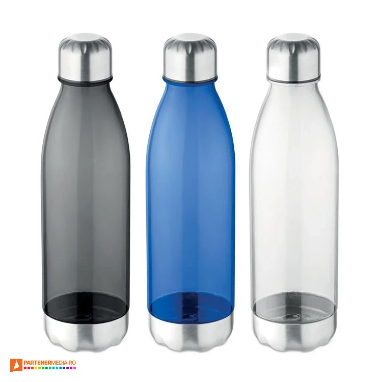 bidoane din tritan de 600 ml cu capac si baza din otel inoxidabil mo9225