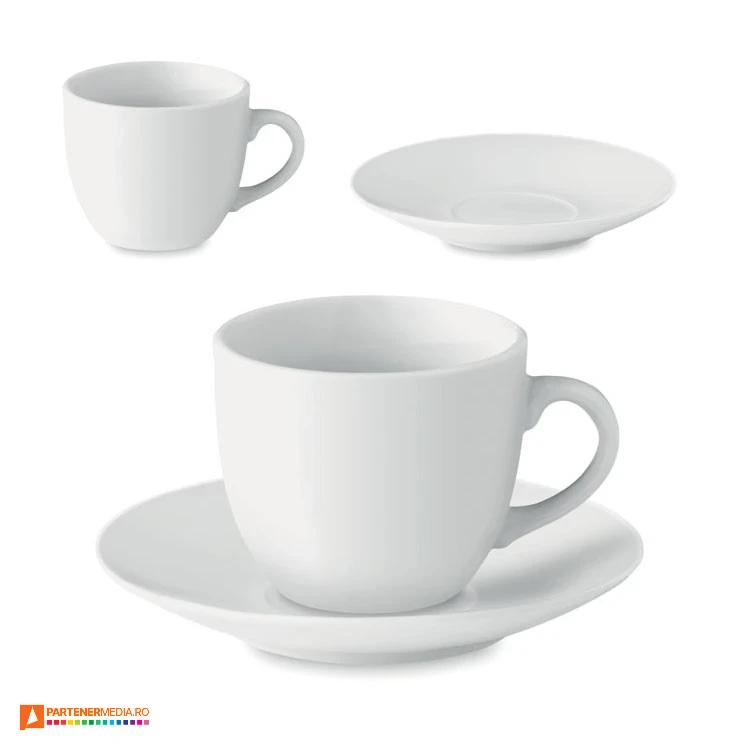 cesti din portelan cu farfurie mo9634 poza 1