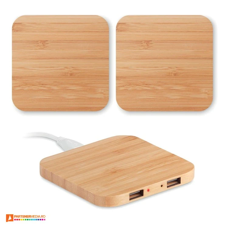 incarcatoare wireless cu doua porturi usb mo9698