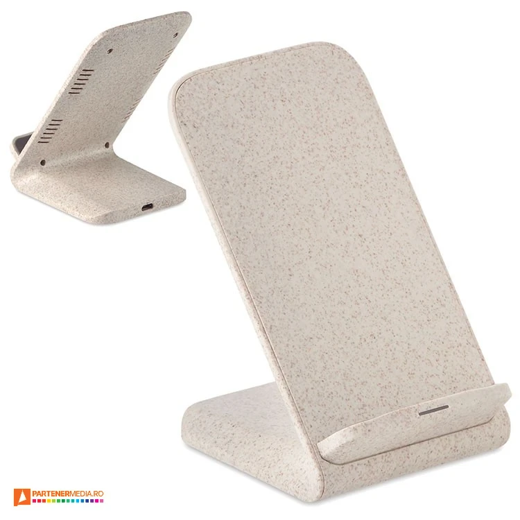 suporturi promotionale ecologice de telefon cu incarcator wireless mo9891