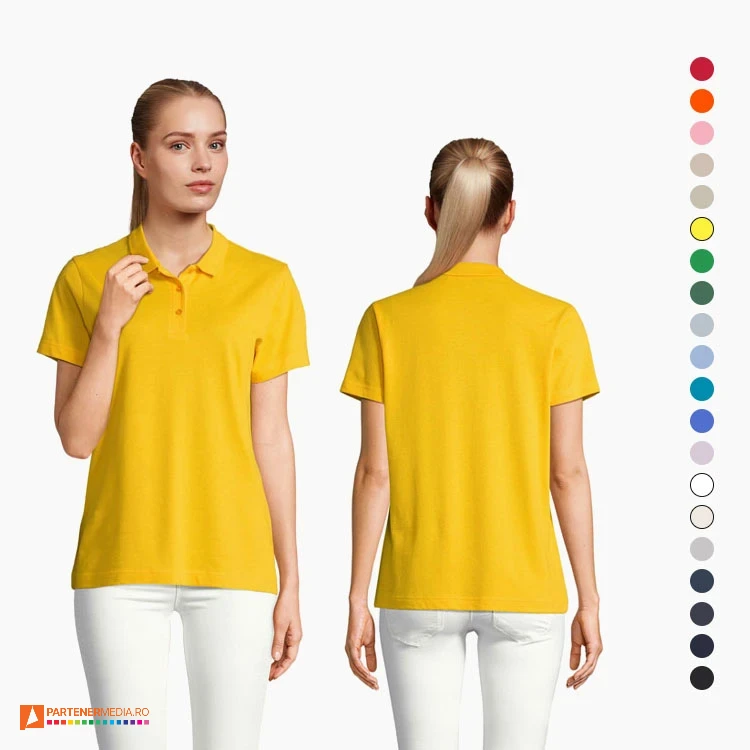 tricouri polo promotionale din bumbac pentru dame s04501 poza 1