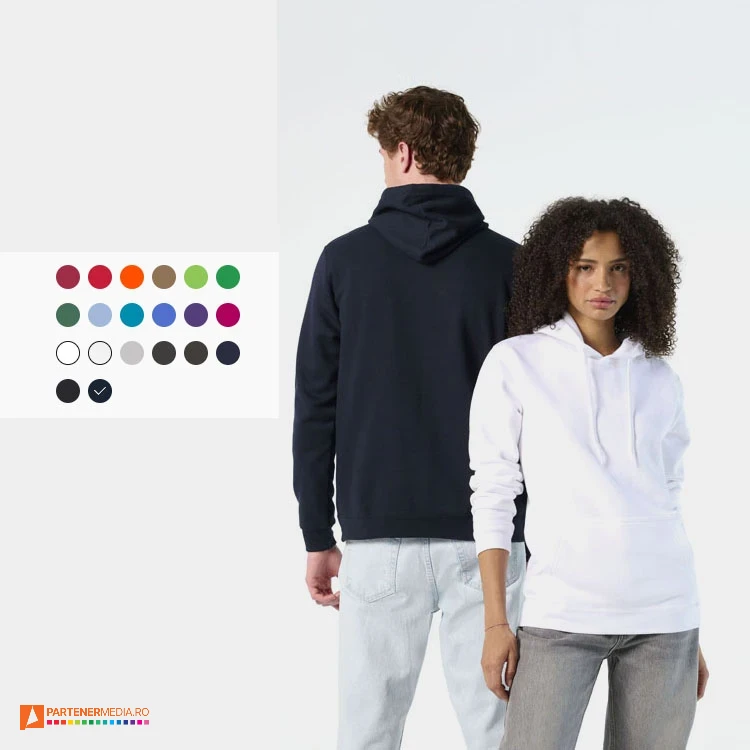Hanorace unisex cu gluga si buzunar marsupiu, din bumbac si poliester hanorace promotionale unisex din bumbac si poliester s47101