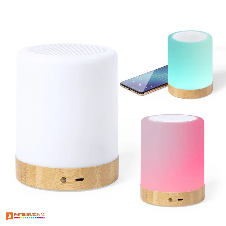 Boxe audio wireless portabile de 3W, cu lumina ambientala boxe audio wireless cu lumina ambientala led 1146