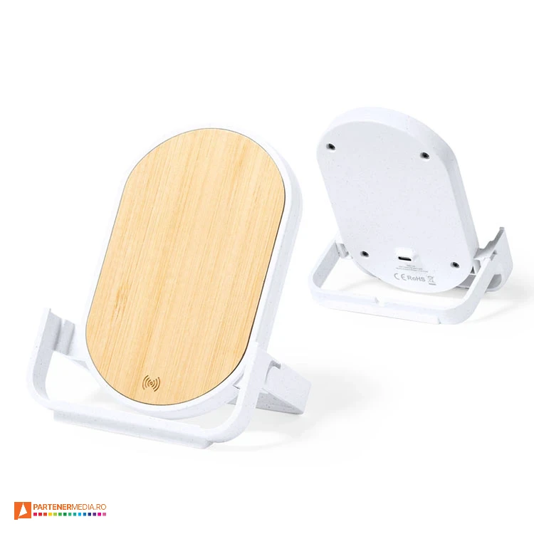 incarcatoare promotionale wireless de 10w din materiale ecologice 1350 poza 1