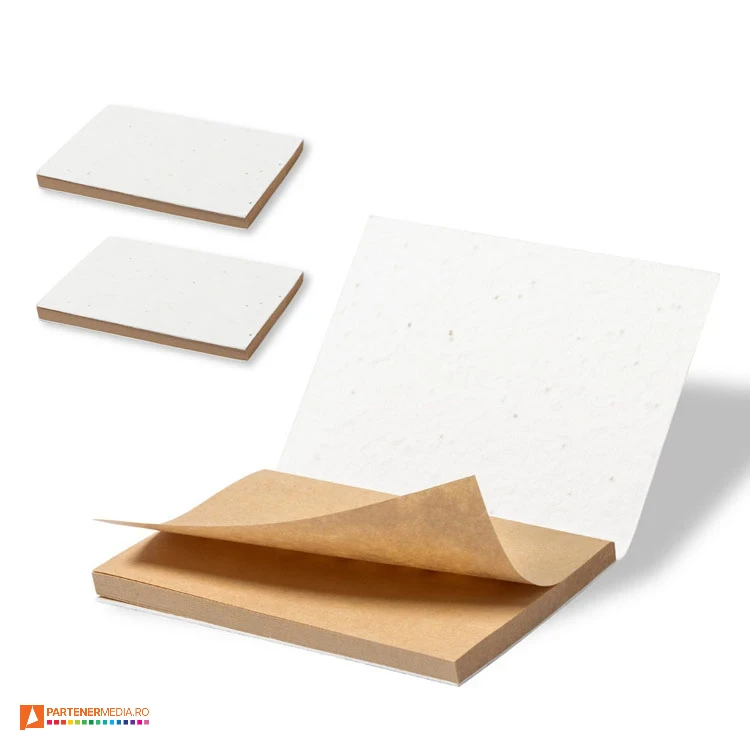 blocnotesuri promotionale din hartie cu seminte de flori 1886