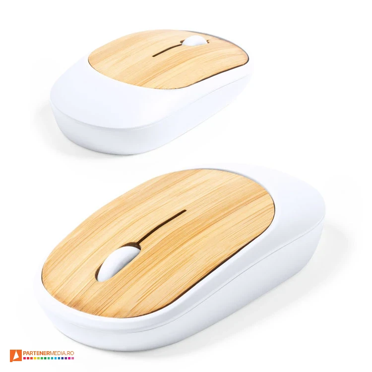 mouse uri promotionale wireless cu suprafata din lemn 1956 mouse uri promotionale wireless cu suprafata din lemn 1956 poza 1
