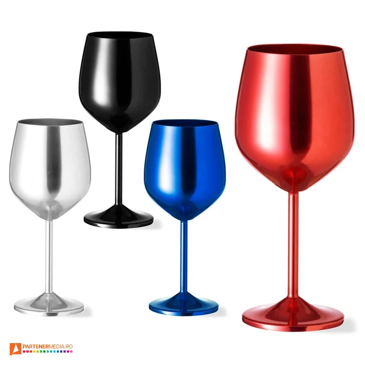 pahare metalice colorate cu picior 20210
