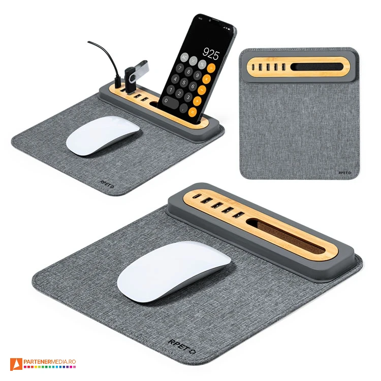 mousepad uri cu hub usb si suport de telefon 20246 mousepad uri cu hub usb si suport de telefon 20246 poza 1