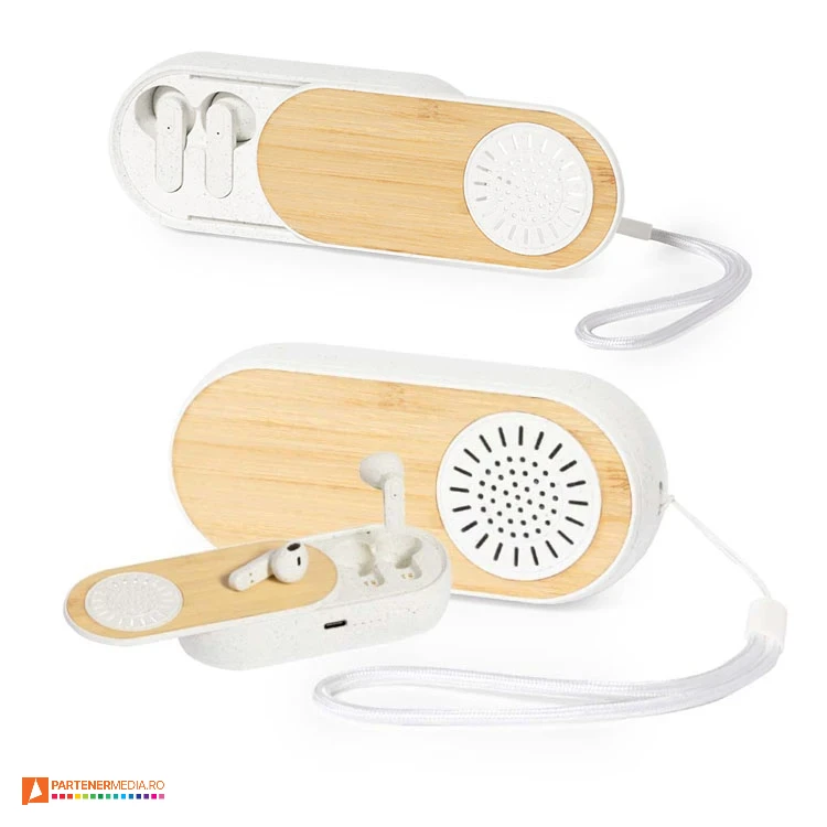 casti audio earphones cu boxa audio portabila 20268